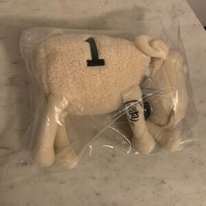 Cream Fleece Numbered Pillow